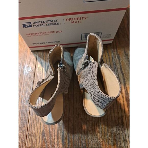 9N Vaneli Brown Open Toe Open Heel Side Zip Stiletto Pump High Heel Dress Shoes - Picture 6 of 8